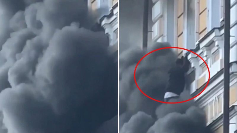 Akademisyenler yangın nedeniyle pencerelerden atladı