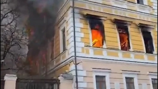 Rusya'nın Kiev'e saldırısında bilim akademisi hedef alındı